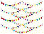 vector illustration of a bunting background