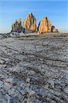 Tre Cime di Lavaredo at sunrise, Dolomite Alps, Italy