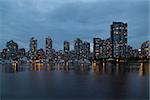 Vancouver Skyline At Dusk