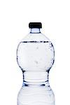 a bottle of water on white background