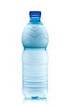 small water bottle on white background