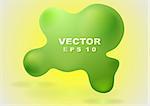 Abstract green shape. Vector background