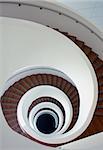 Spiral modern stairs detail pattern