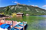 Austria, Osterreich. Styria, Steiermark. Salzkammergut. Altaussee lake.