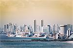 South America, Brazil, Pernambuco, Recife, view of Recife's modern center from Olinda