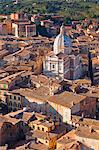 Italy, Tuscany, Siena district. Siena. View of Santa Maria di Provezano from Facciatone viewpoint