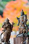 Asia, Japan, Honshu, Hiroshima prefecture, Miyajima Island, statues in Daisho in temple