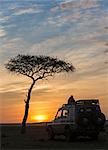 Kenya, Masai Mara, Narok County. Sunset in Masai Mara National Reserve.