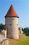 Tower along city wall, Bardejov (UNESCO World Heritage Site), Presov Region, Slovakia