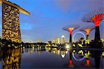 South East Asia, Singapore, South East Asia, Singapore, Gardens by the Bay and Marina Bay Sands