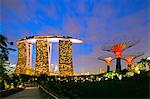 South East Asia, Singapore, South East Asia, Singapore, Gardens by the Bay and Marina Bay Sands