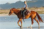 Horseriding in the water