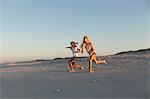 Boy and Girl throwing stones