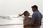 Couple by the ocean