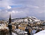 Edinburgh Old Town viewed from Edinburgh Castle, Scotland