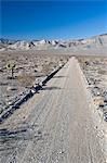 Empty desert road in Death Valley National Park, California, USA