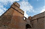 Ibiza Castle ramparts, Old Town, Dalt Vila, Eivissa, Ibiza, Balearic Islands, Spain, Mediterranean, Europe