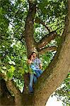 Couple standing in tree together