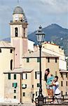 Couple on vacation admiring scenery