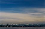 Seattle city skyline on water