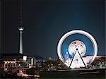 Time lapse view of Berlin amusement park