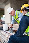 Construction worker on building site