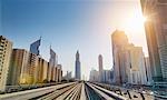 Downtown Dubai Metro rails, United Arab Emirates