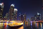 Dubai Marina at night, United Arab Emirates