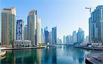 Dubai Marina at daytime, United Arab Emirates