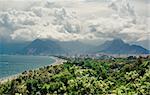 Panoramic view of Antalya city. It is biggest international sea resort in Turkey