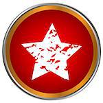 Red star icon on a white background