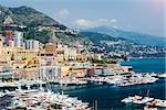 Cityscape and harbour of Monte Carlo. Principality of Monaco