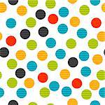 Colorful dot seamless background pattern illustration