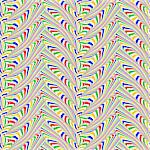 Design seamless colorful zigzag geometric pattern. Abstract vertical stripy background. Vector art