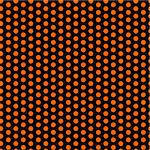 Halloween Seamless Dots Pattern Orange and Black