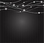 Abstract Christmas Black  Background Vector Illustration. EPS10