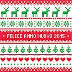 Red and green background for celebrating New Years - Nordic knitting style