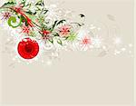 Christmas abstract vector background with decorations