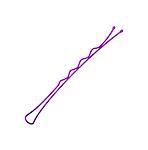 Hairclip in purple design on white background