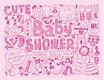 doodle baby background