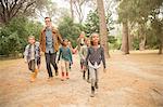 Students and teachers walking outdoors