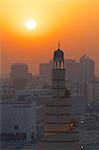 Kassem Darwish Fakhroo Islamic Cultural Centre at sunset, Doha, Qatar, Middle East