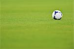 Soccer ball on grassland