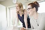 Two businesswoman in meeting