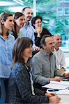 Businesspeople watching presentation