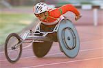 Athlete in para-athletic competition