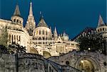 Fisherman's Bastion at night. Budapest, Hungary