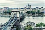 Chain Bridge. Budapest city. Hungary