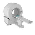 Magnetic Resonance Imager MRI scanner isolated on white - 3d illustration