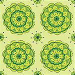 seamless vector pattern in traditional indian style